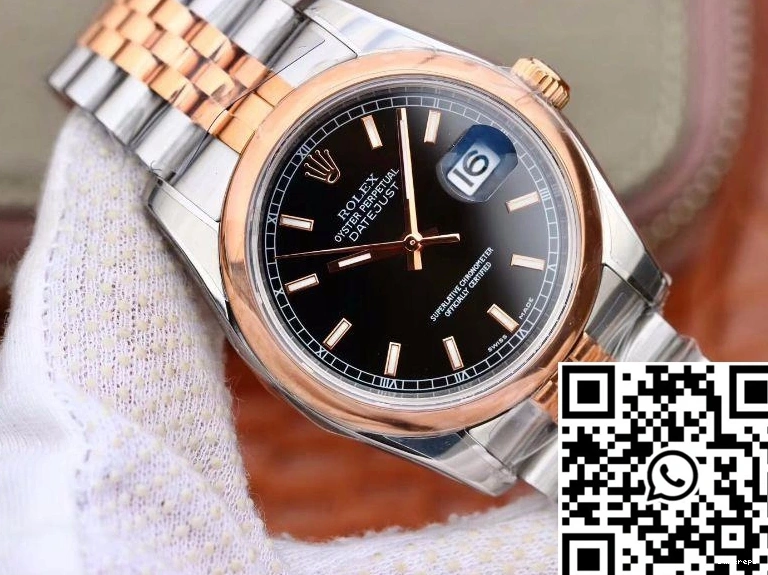 671 126201 Datejust Dial AR 36MM FastDry Factory Black Rolex 0712